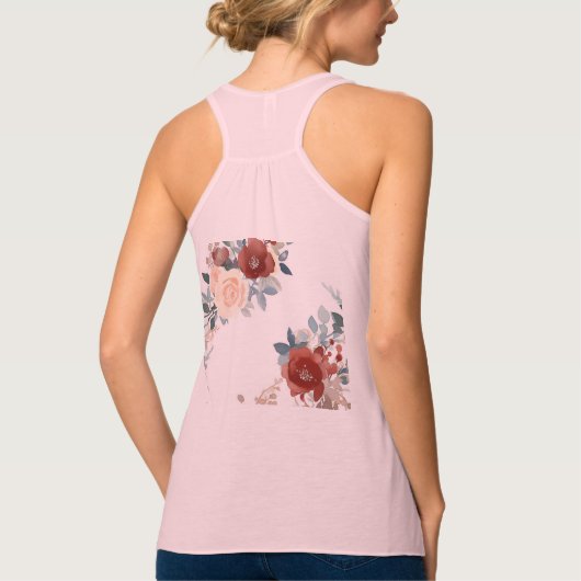 Bella+Canvas Flowy Racerback Tank Top (Rückseite)