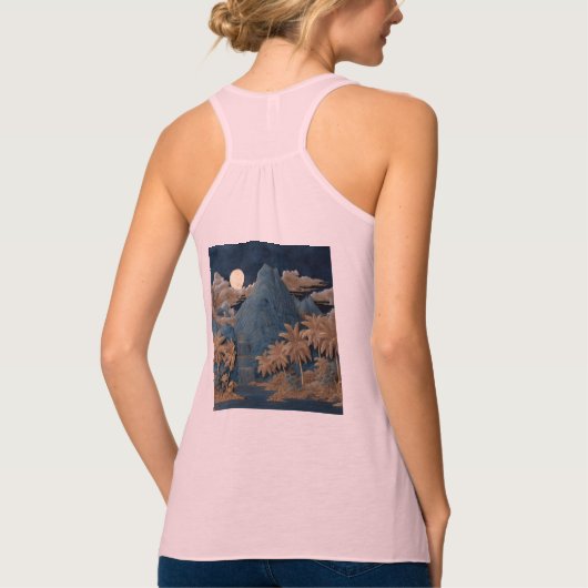 Bella+Canvas Flowy Racerback Tank Top (Rückseite)