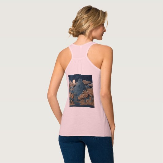 Bella+Canvas Flowy Racerback Tank Top (Rückseite Vollansicht)