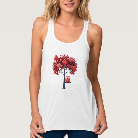 Bella+Canvas Flowy Racerback Tank Top für Damen (Vorderseite)