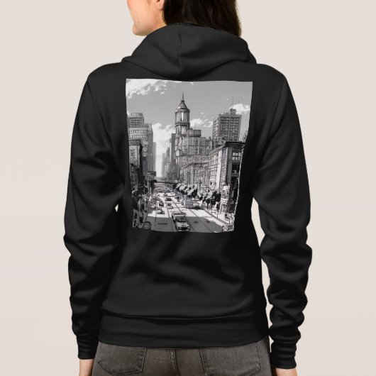 Bella+Canvas Full-Zip Hoodie (Rückseite)