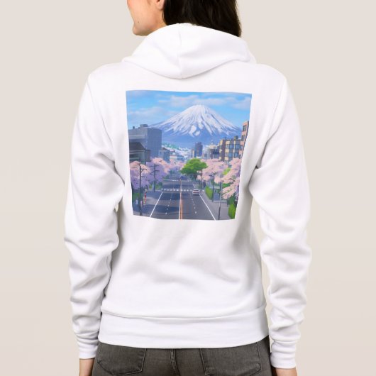 Bella+Canvas Full-Zip Hoodie (Rückseite)
