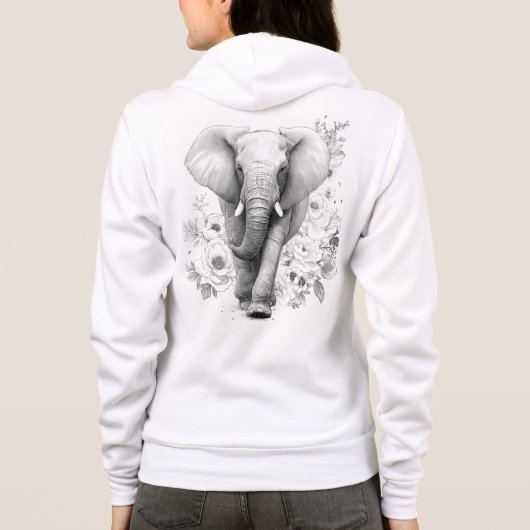 Bella+Canvas Full-Zip Hoodie (Rückseite)