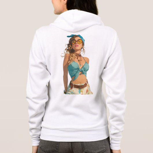 Bella+Canvas Full-Zip Hoodie (Rückseite)