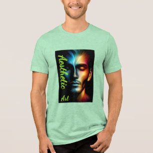 Bella+Canvas Herren Tri-Blend T-Shirt, Weiß, Erwac Shirt