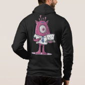 Bella+Canvas Reißverschluss-Hoodie Hoodie (Rückseite)