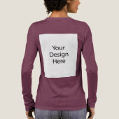 Bella+Canvas Tri-Blend Langarmshirt Marine Shirt (Rückseite)