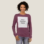 Bella+Canvas Tri-Blend Langarmshirt Marine Shirt (Volle Vorderseite)