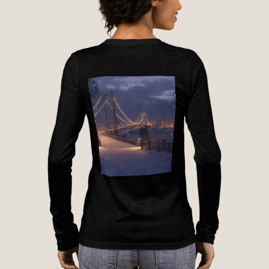 Bella+Canvas Tri-Blend Langarmshirt Tri-Blend Shirt (Rückseite)