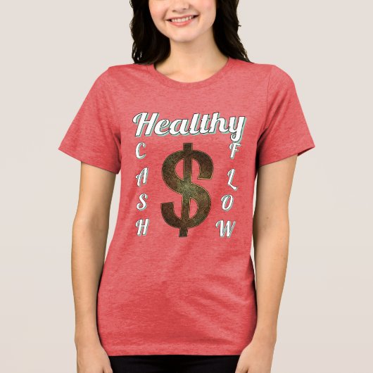 Bella+Canvas Women's Tri-blend T-Shirt, White, Adu Tri-Blend Shirt (Vorderseite)