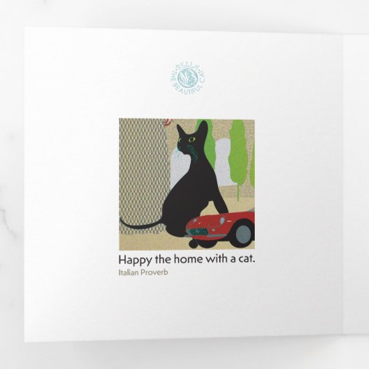 Bella Cat 7-9 Trifache Karte (Innen Erste Seite)