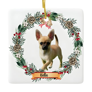 Bella Chihuahua Hund Foto Personalisierte Keramik Keramikornament