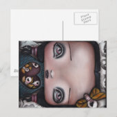 Bella Day of the Dead Postkarte (Vorne/Hinten)