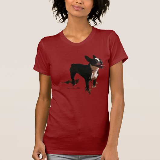 Bella der Boston-Terrier - T - Shirt (Vorderseite)