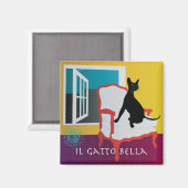 Bella: Die schöne Katze 01 Magnet (Vorderseite/Rückseite)