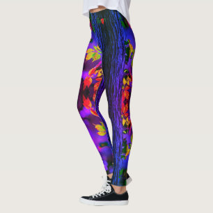 BELLA DONNA! - LILA BLÄTTER LEGGINGS