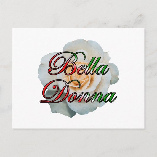 Bella Donna (schöne Frau) Postkarte (Vorderseite)