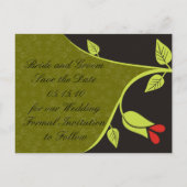 Bella Flora Save the Date Postkarten (Rückseite)