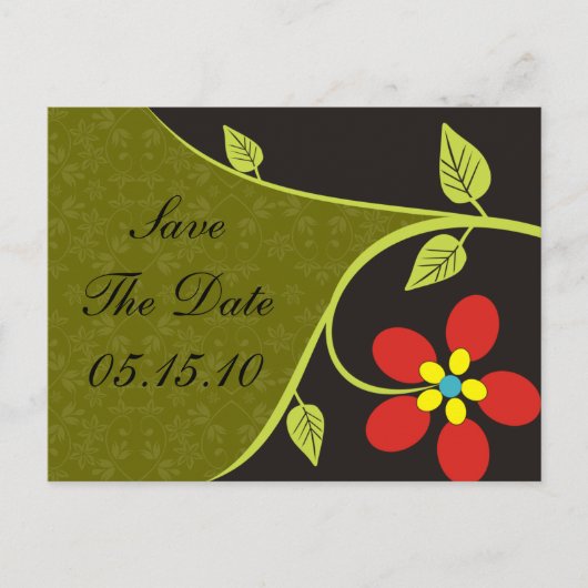 Bella Flora Save the Date Postkarten (Vorderseite)