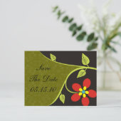 Bella Flora Save the Date Postkarten (Stehend Vorderseite)