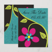 Bella Flora Save the Date Postkarten (Vorne/Hinten)