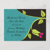 Bella Flora Save the Date Postkarten (Rückseite)
