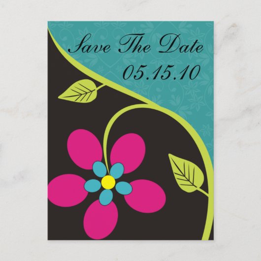 Bella Flora Save the Date Postkarten (Vorderseite)