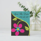 Bella Flora Save the Date Postkarten (Stehend Vorderseite)