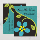 Bella Flora Save the Date Postkarten (Vorne/Hinten)