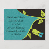 Bella Flora Save the Date Postkarten (Rückseite)