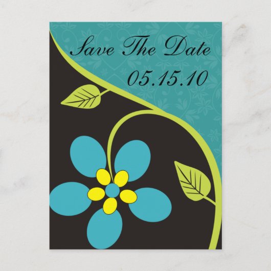 Bella Flora Save the Date Postkarten (Vorderseite)
