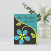 Bella Flora Save the Date Postkarten (Stehend Vorderseite)