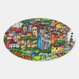 Bella Guardia Ovaler Aufkleber