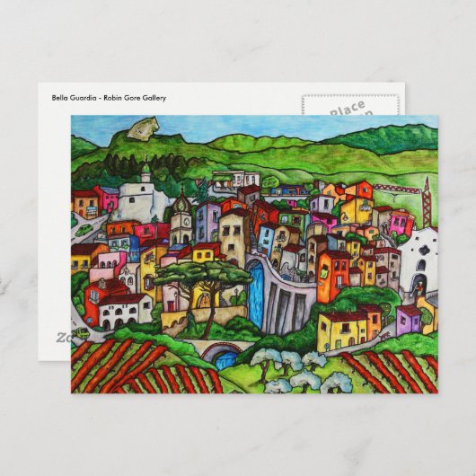 Bella Guardia Postkarte (Vorne/Hinten)