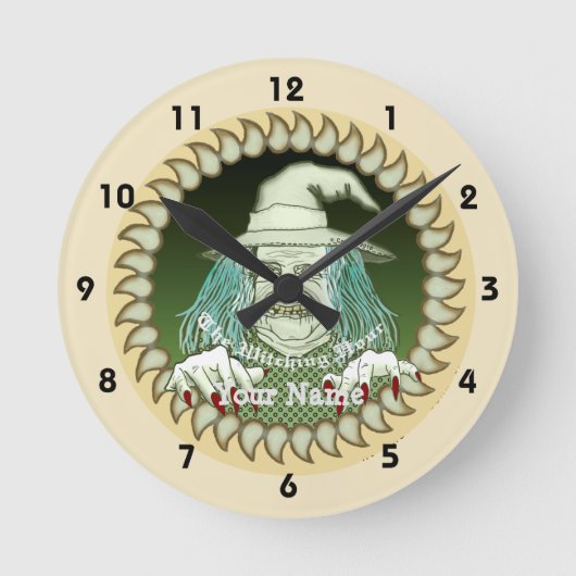 Bella Hexengesicht Uhr (Vorderseite)