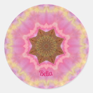 BELLA ~ Hübsch in rosa Aufkleber personalisiert