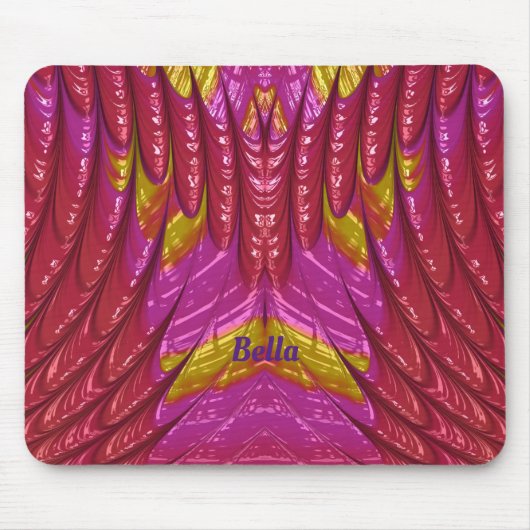 BELLA ~ Hübsches 3D-Muster ~ Personalisiert Mousepad (Vorne)