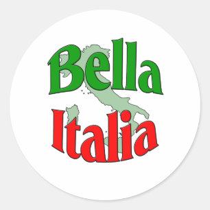 Bella Italia Runder Aufkleber