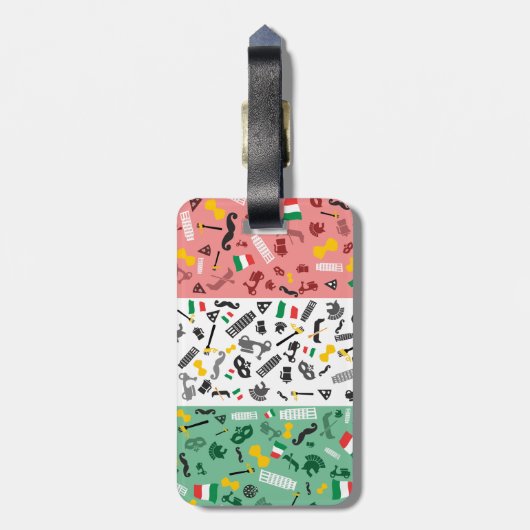 Bella Italien Gepäckanhänger (Rückseite vertikal)