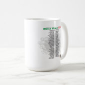 Bella Italien Kaffee-Tasse 2012 w/Names Kaffeetasse (VorderseiteRechts)