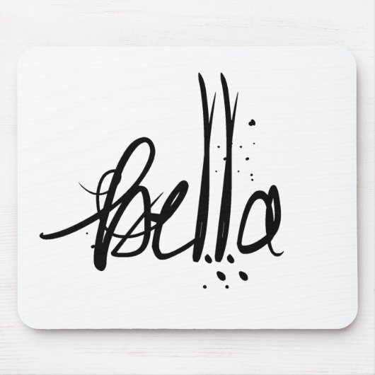 Bella italienische französische Schönheit Mousepad (Vorne)