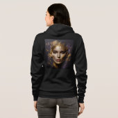 Bella+Leinwand Full-Zip Sweatshirts mit Kunstwerk (Schwarz voll)