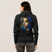 Bella+Leinwand Full-Zip Sweatshirts mit Kunstwerke (Schwarz voll)
