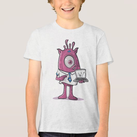 Bella+Leinwand Jugend-Tri-Mix-T - Shirt (Vorderseite)