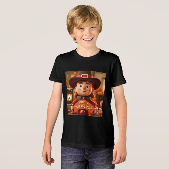 Bella+Leinwand Jugend-Tri-Mix-T - Shirt (Vorderseite voll)