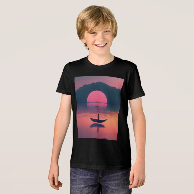 Bella+Leinwand Jugend-Tri-Mix-T - Shirt (Vorderseite voll)