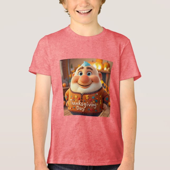 Bella+Leinwand Jugend-Tri-Mix-T - Shirt (Vorderseite)