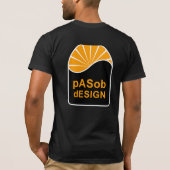 Bella Leinwand Poly-Cotton Blend T - Shirt, schwar T-Shirt (Rückseite)