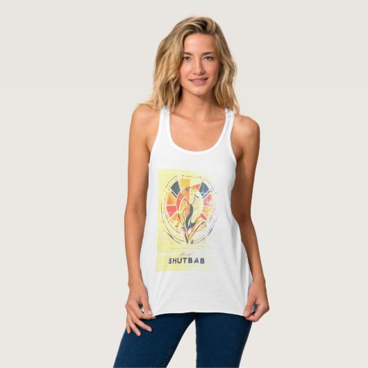 Bella+Leinwand Racerback Tank Top (Vorderseite Vollansicht)