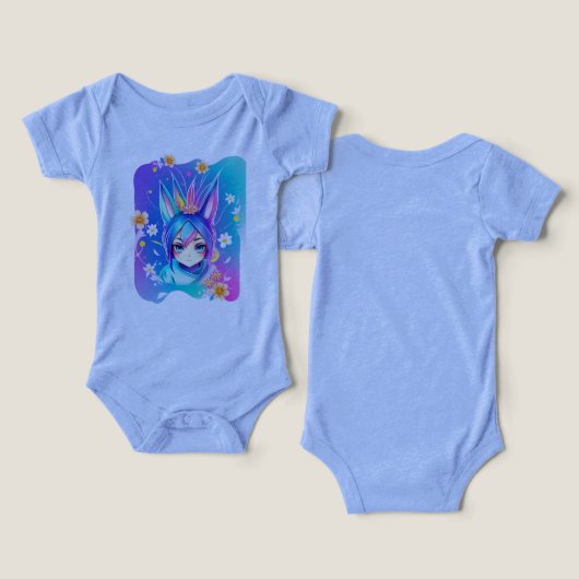 Bella+Leinwand Säugling Tri-mix Ein Stück (Design Vorderseite & Rückseite)